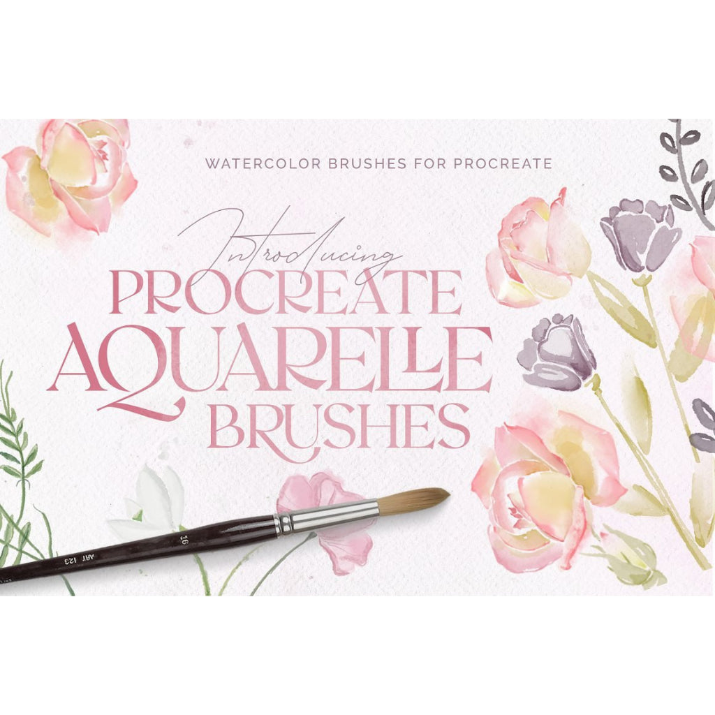Procreate【T178】 Aquarelle Brushes for Procreate