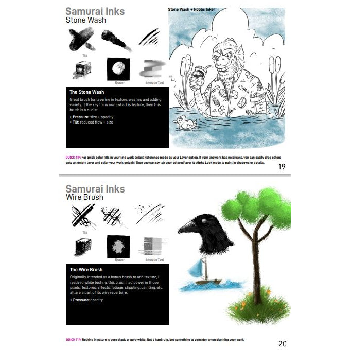 Procreate【T169】 Procreate Samurai Ink Brushes