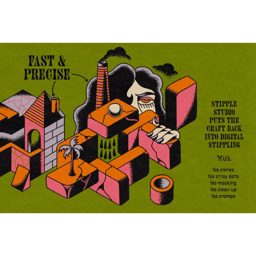 Procreate【T203】Stipple Studio for Procreate