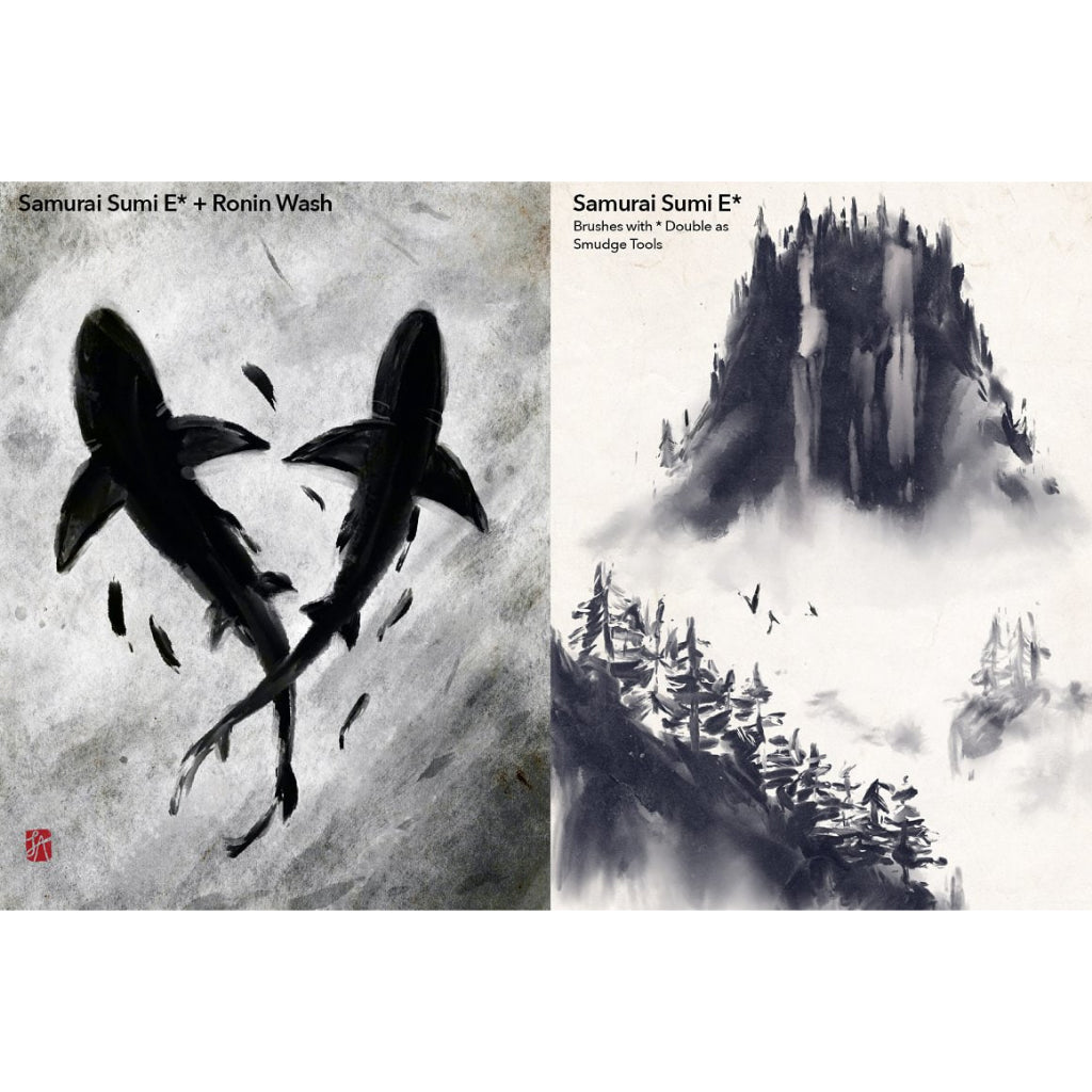 Procreate【T169】 Procreate Samurai Ink Brushes