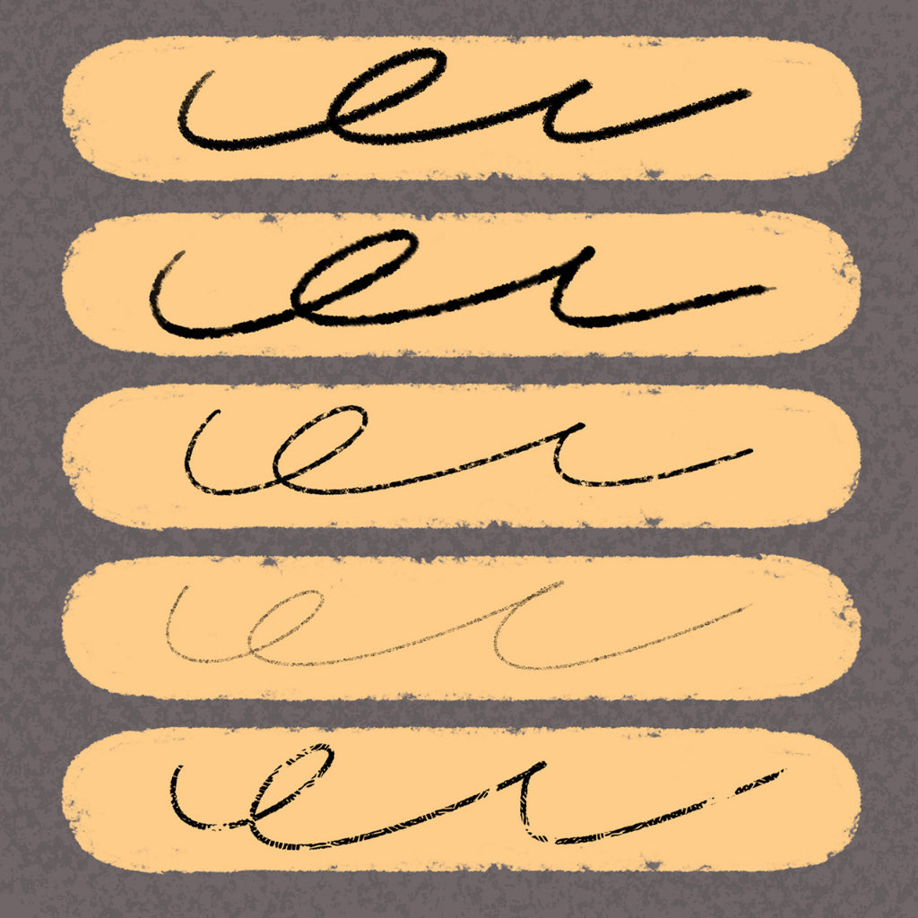 (164)Procreate and PHOTOSHOP【T164】 Textured Brush Pack