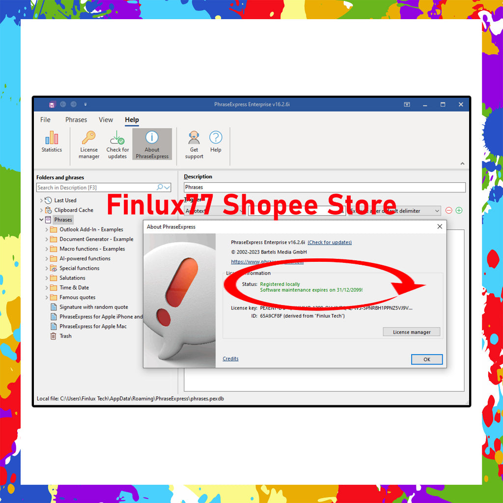 [SELF REDEEM] PhraseExpress v17.0.107 Latest Lifetime For Windows | Phrase Express