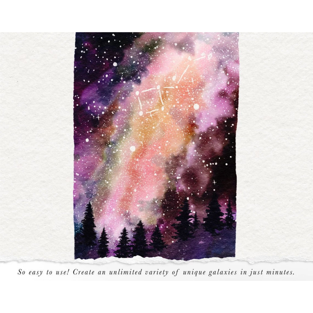 Procreate【T190】 Galaxy Watercolor Painting Kit for Procreate