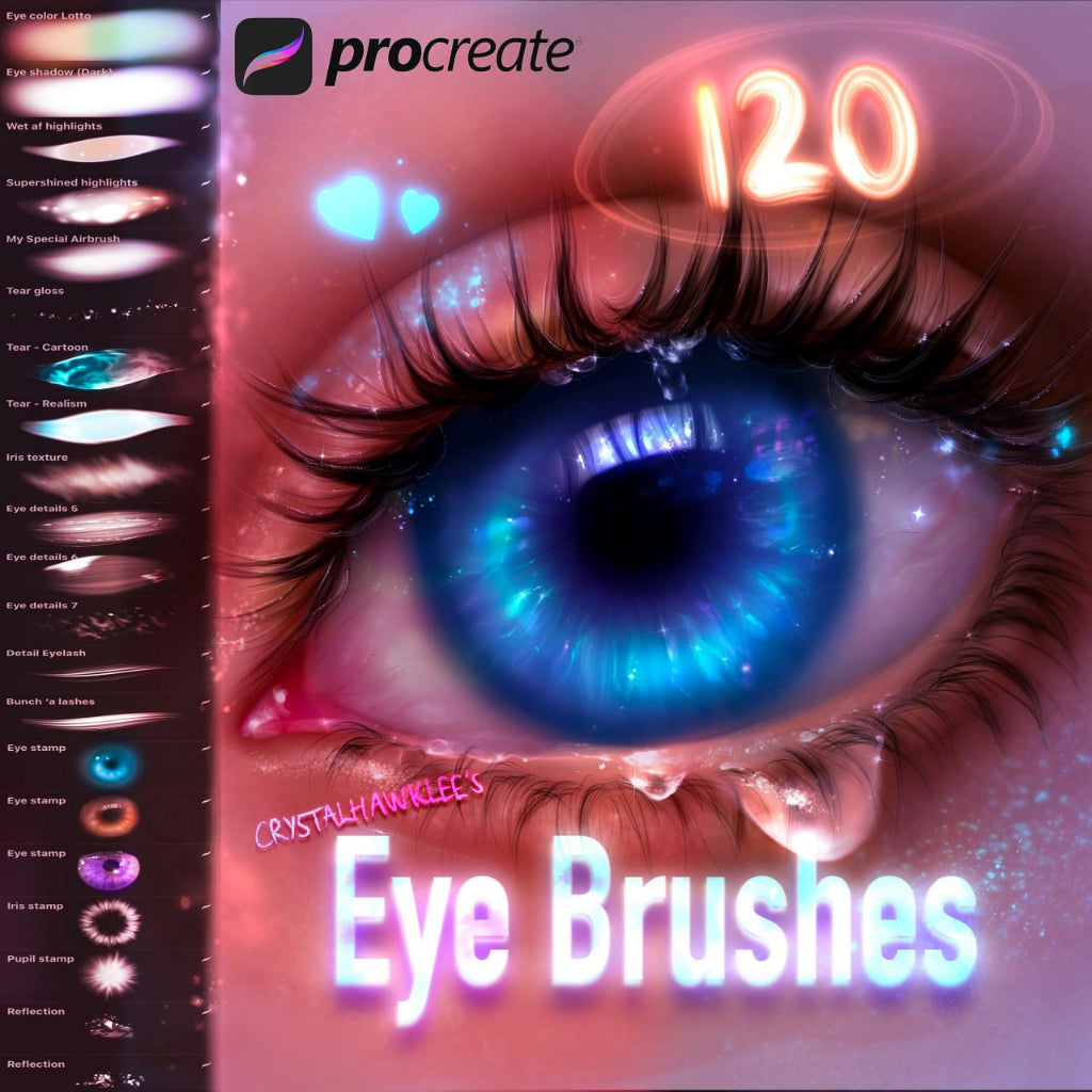 Procreate【T165】 Eye Brushset for Procreate