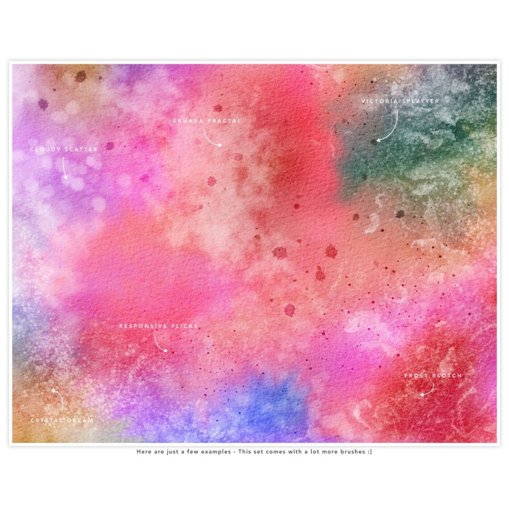 Procreate【T206】 Salted Watercolor Brush Kit for Procreate