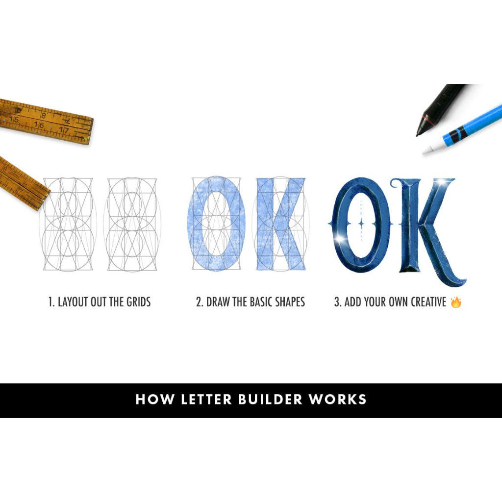 Procreate 【T175】 PHOTOSHOPAdobe IllustratorAffinity DesignerAutodesk SketchbookPro Letter Builder