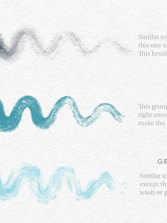 Procreate【T212】 Gouache Set - Procreate Brushes