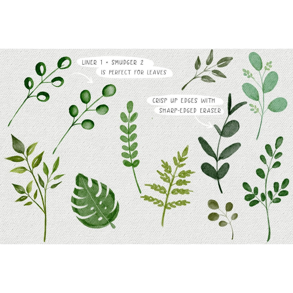 Procreate【T213】 Watercolor Brush Set for Procreate