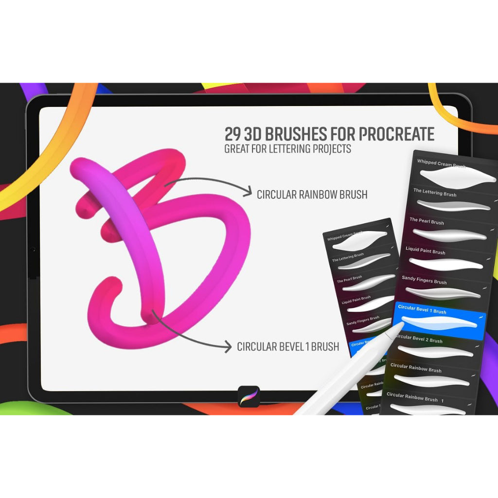 Procreate【T229】 3D Brushes for Procreate