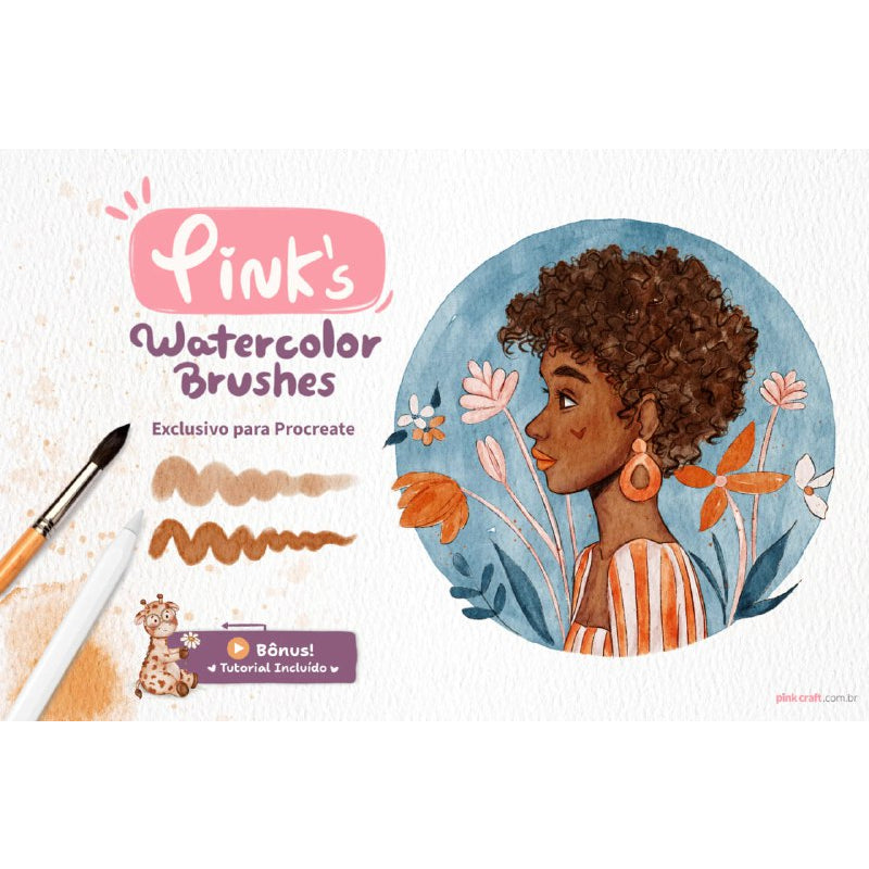 Procreate【T225】 Pinks Watercolor Brushes