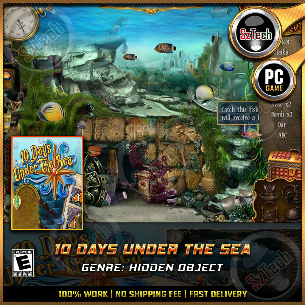10 Days Under The Sea [PC/LAPTOP GAME]  [ DIGITAL DOWNLOAD] Nostalgia GamesHidden Object