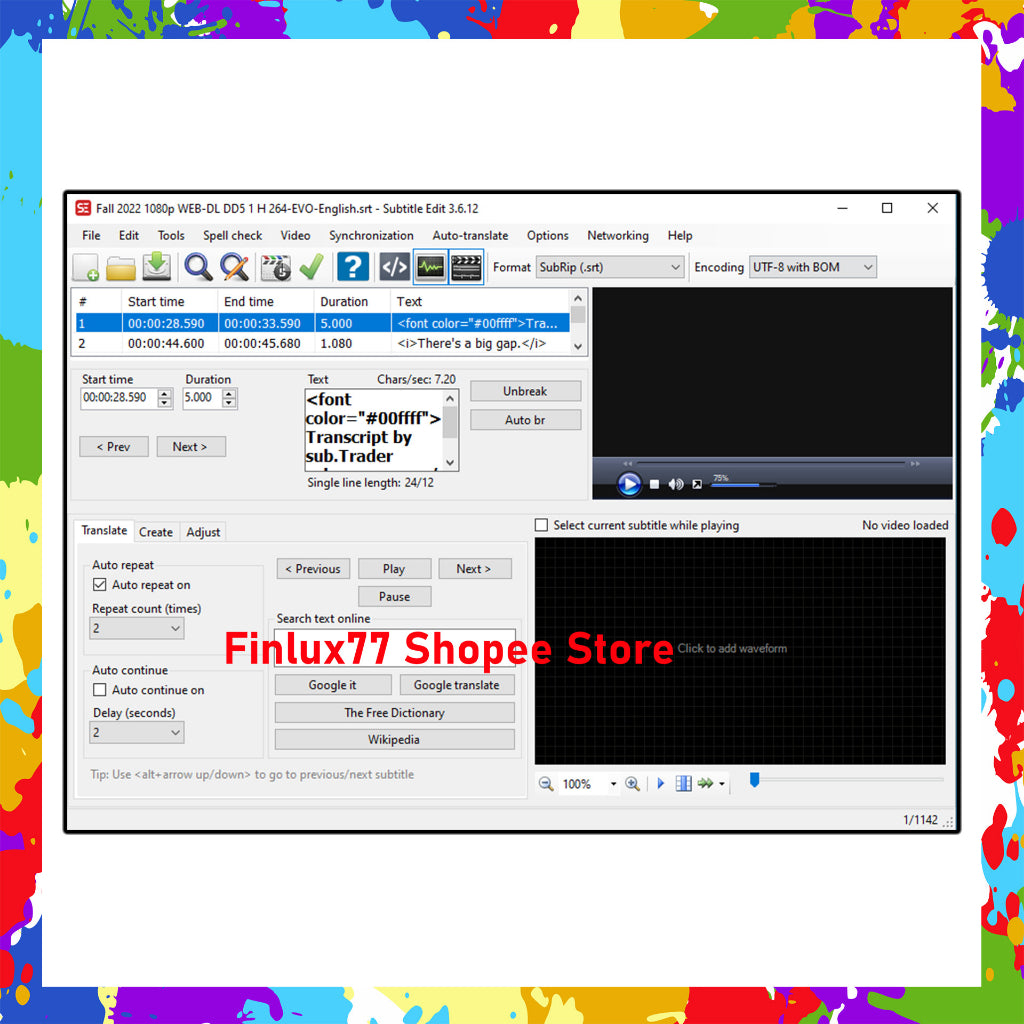 [SELF REDEEM] Subtitle Edit v4.0.13 Lifetime For Windows