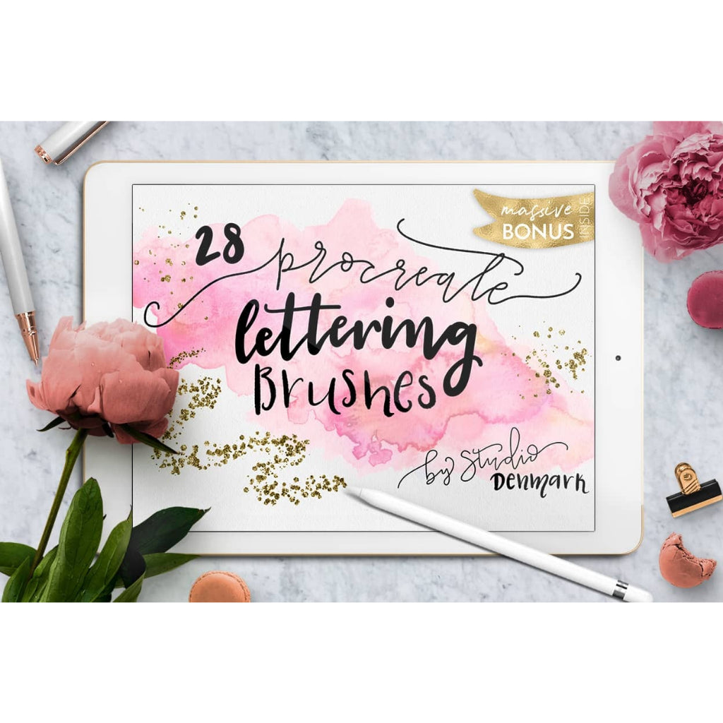 Procreate【T101】 Procreate Lettering Brush Bundle