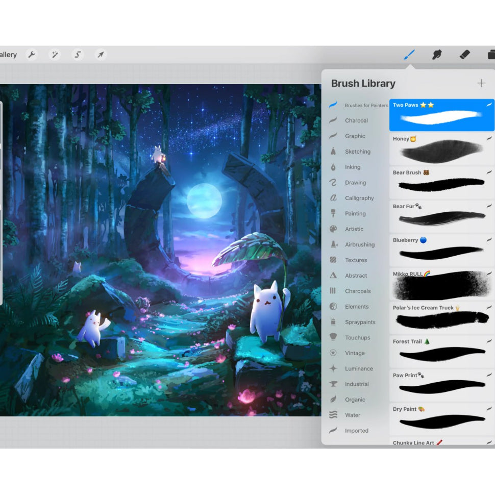Procreate【T189】Procreate Brushes for Painters