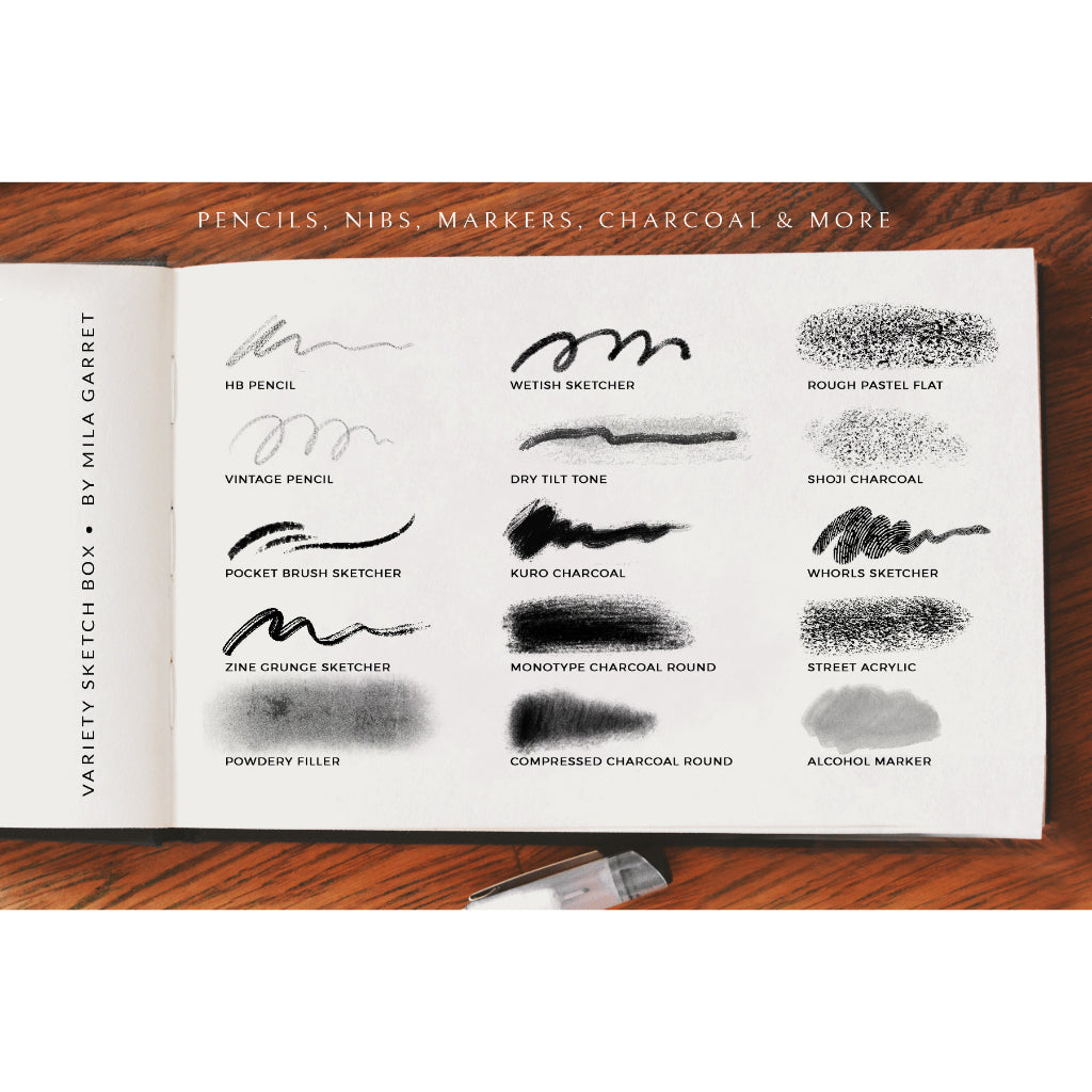 Procreate【T184】 Variety Sketch Box Procreate Brushes