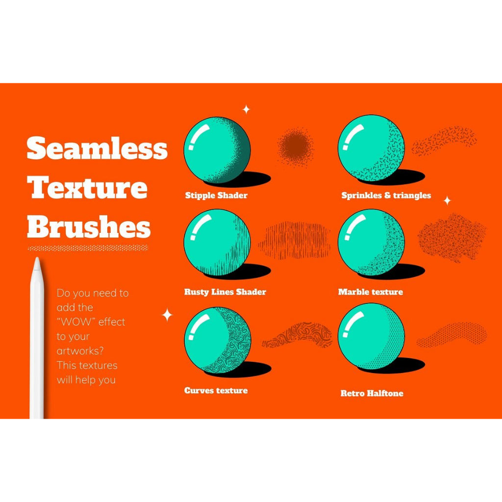 Procreate【T232】 Volumes Brush Set for Procreate