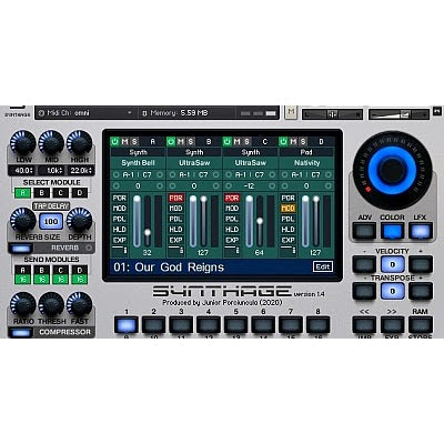 SYNTHAGE  Júnior Porciúncula (Win/Mac) *Kontakt Library*