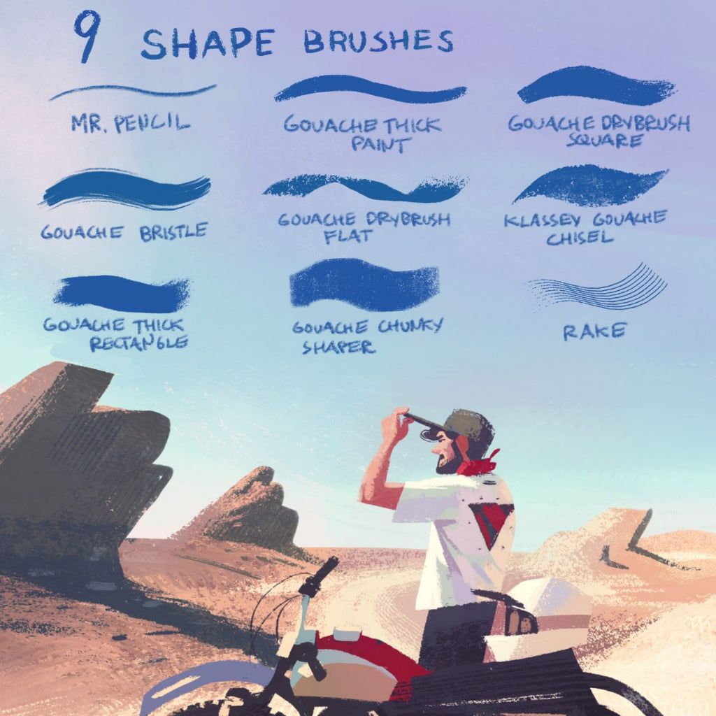 Procreate【T186】 Sketchbook Brushes for Procreate