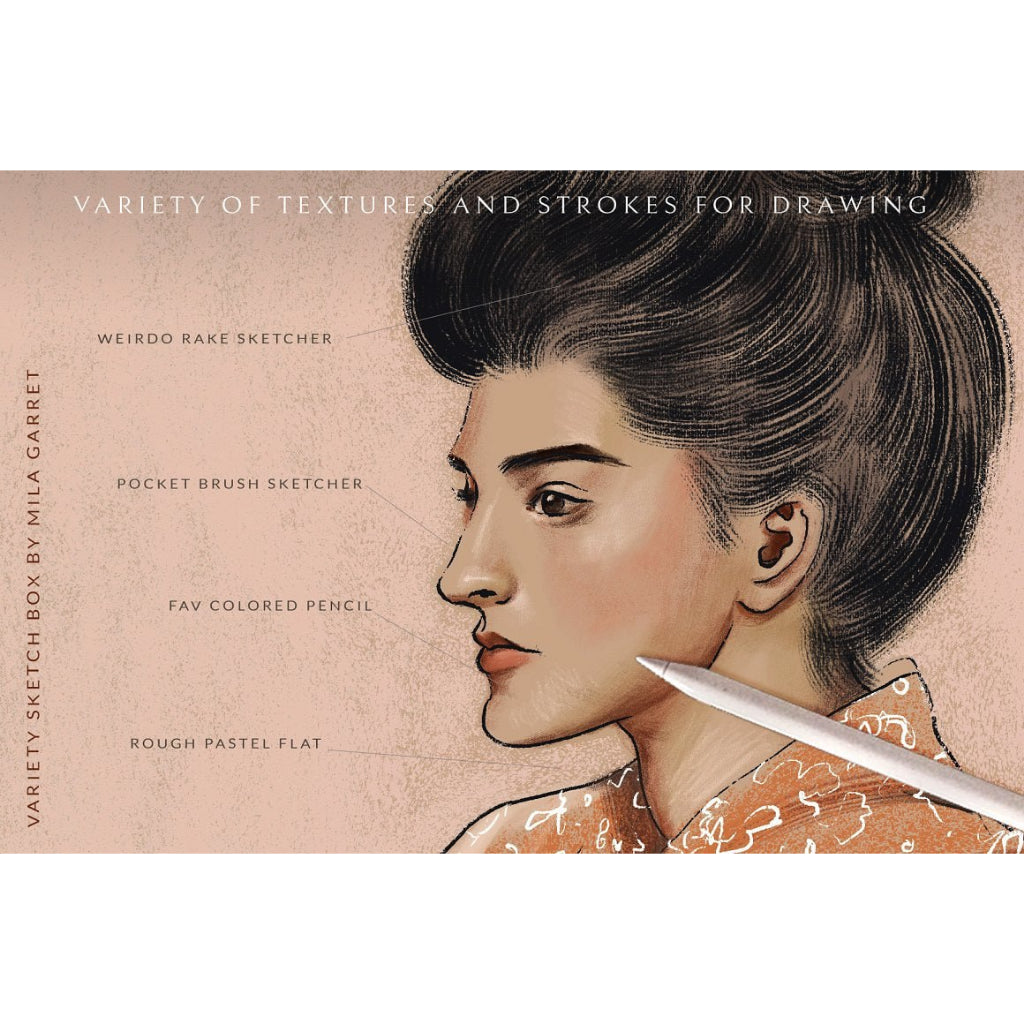 Procreate【T184】 Variety Sketch Box Procreate Brushes