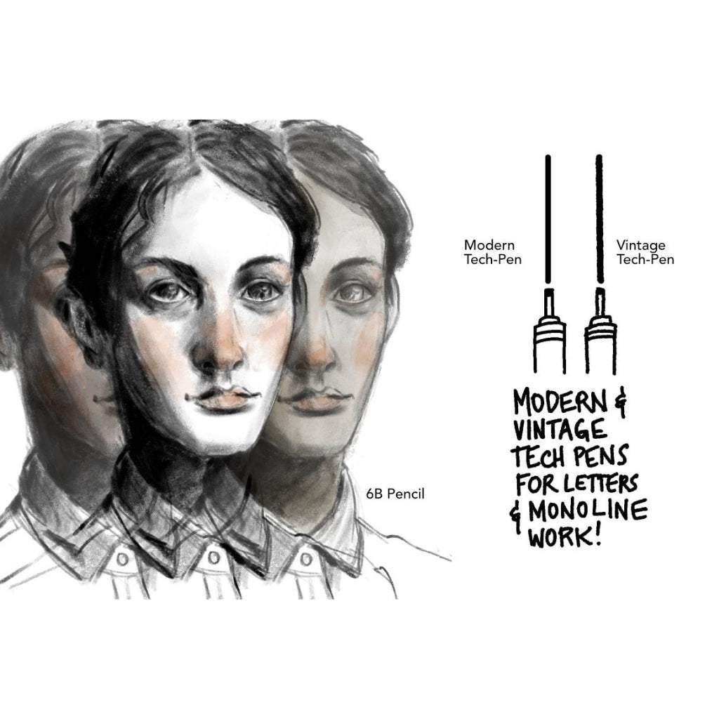 Procreate【T172】Procreate Vintage Comic Ink Brushes