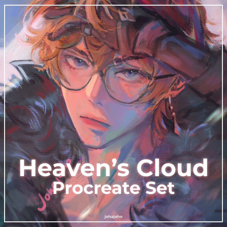 Procreate【T163】 Heaven's Cloud - Brushes and Color Palette for Procreate