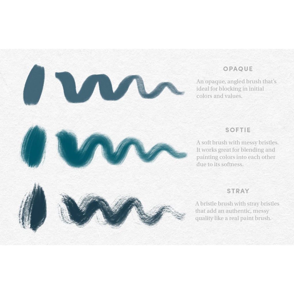 Procreate【T212】 Gouache Set - Procreate Brushes