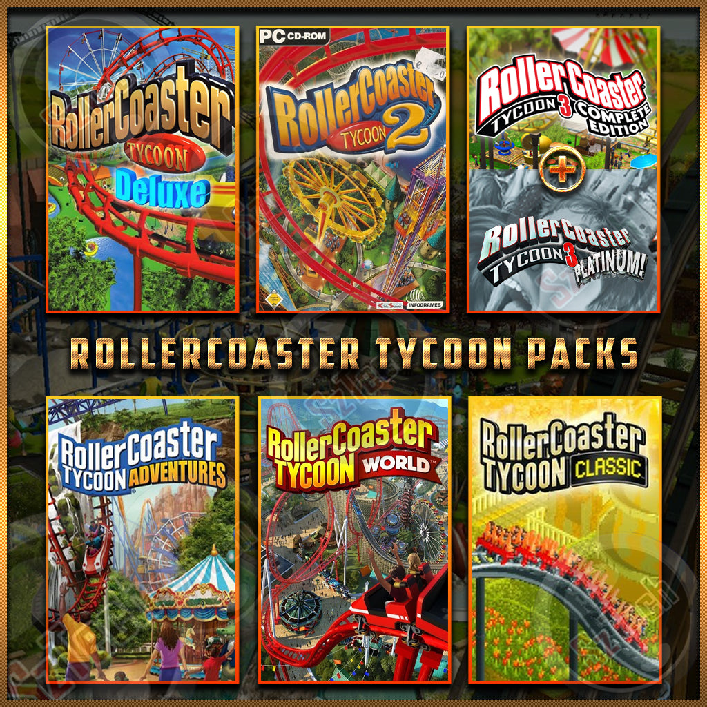 Tycoon Game Collection [PC GAME]  [ DIGITAL DOWNLOAD] Plant - Cinema - Roller CoasterTime Management - Simulation