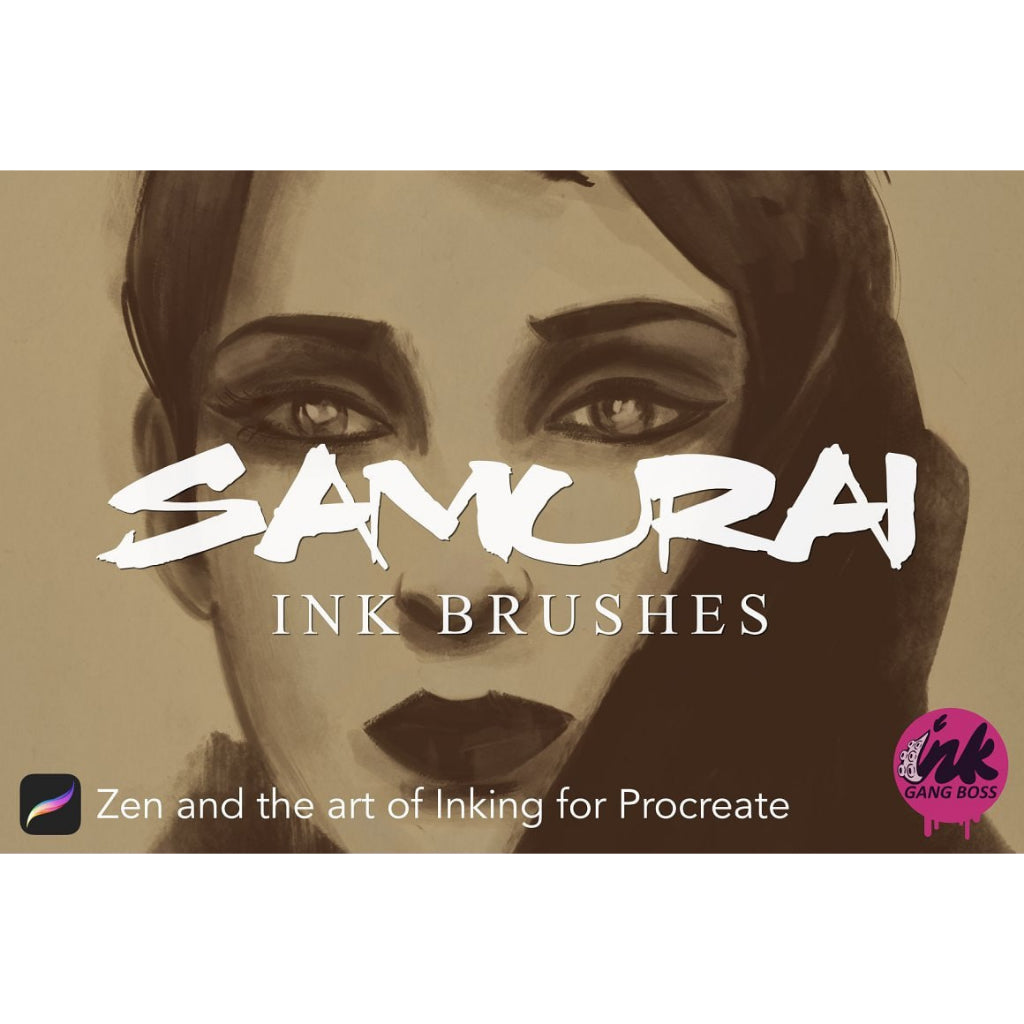 Procreate【T169】 Procreate Samurai Ink Brushes