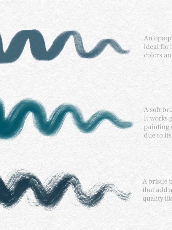 Procreate【T212】 Gouache Set - Procreate Brushes