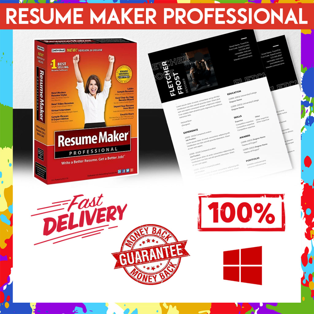 Resume Maker Professional Deluxe 20.3.0 Latest Lifetime For Windows