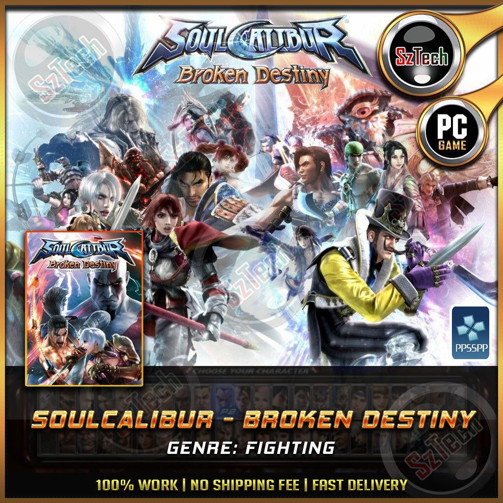 Soulcalibur - Broken Destiny [ PC/Laptop GAME] Offline GamesFightingSoulcaliburPPSSPP Emulator