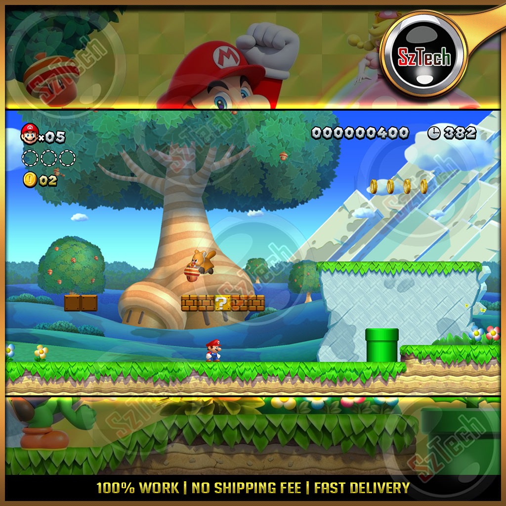 New Super Mario Bros. U Deluxe [ PC/Laptop GAME ]Super Mario BrosPlatform GamesYuzu EmulatorNintendo Switch