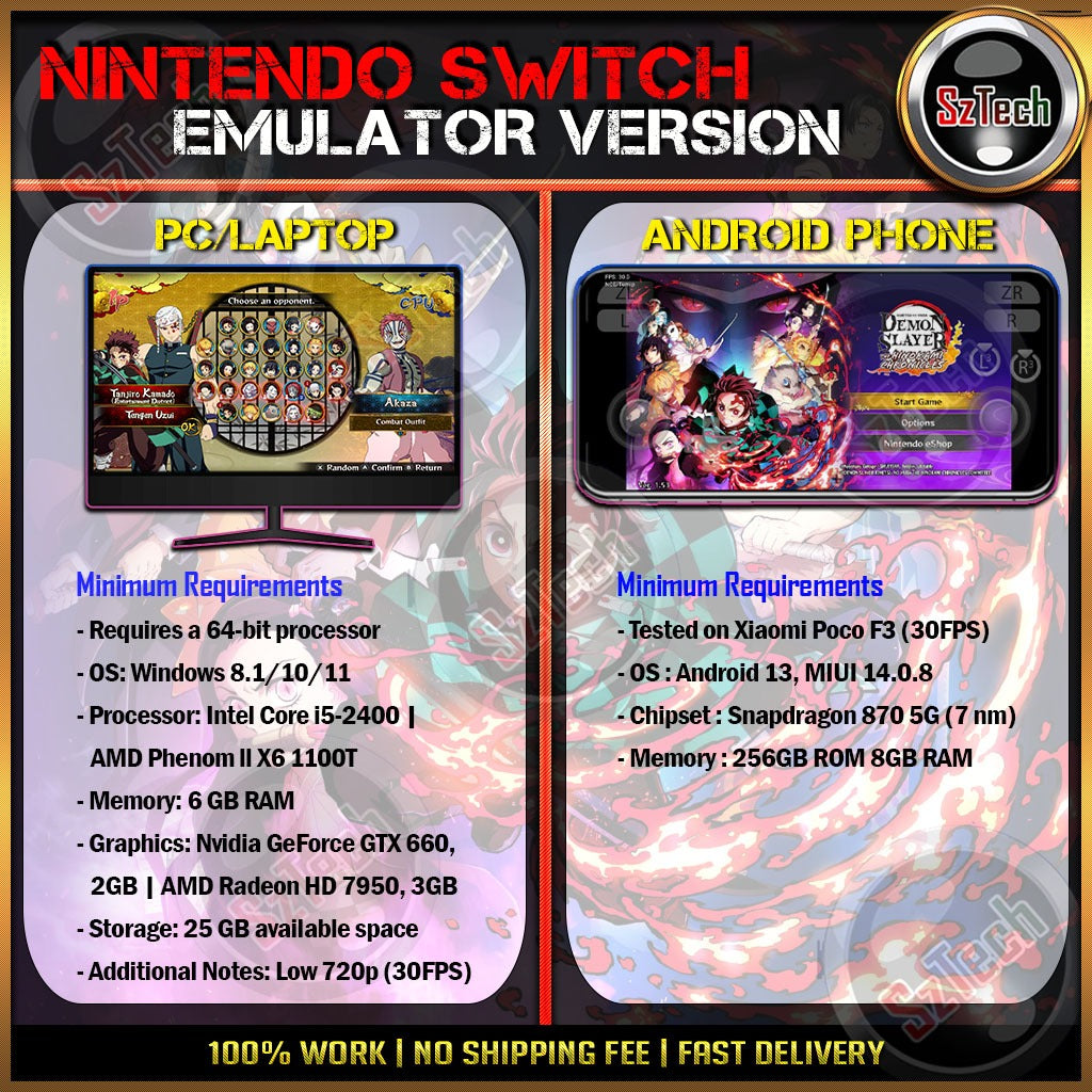 Demon Slayer [ Android/PC GAME ]Kamen RiderNaruto X BorutoKOF XIIIDragonBall FighterZSuper MarioEmulator version