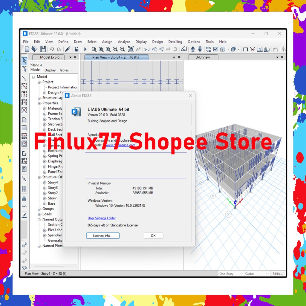 [SELF REDEEM] CSI ETABS Ultimate 2025 v22.7 Latest For Windows (64-Bit)