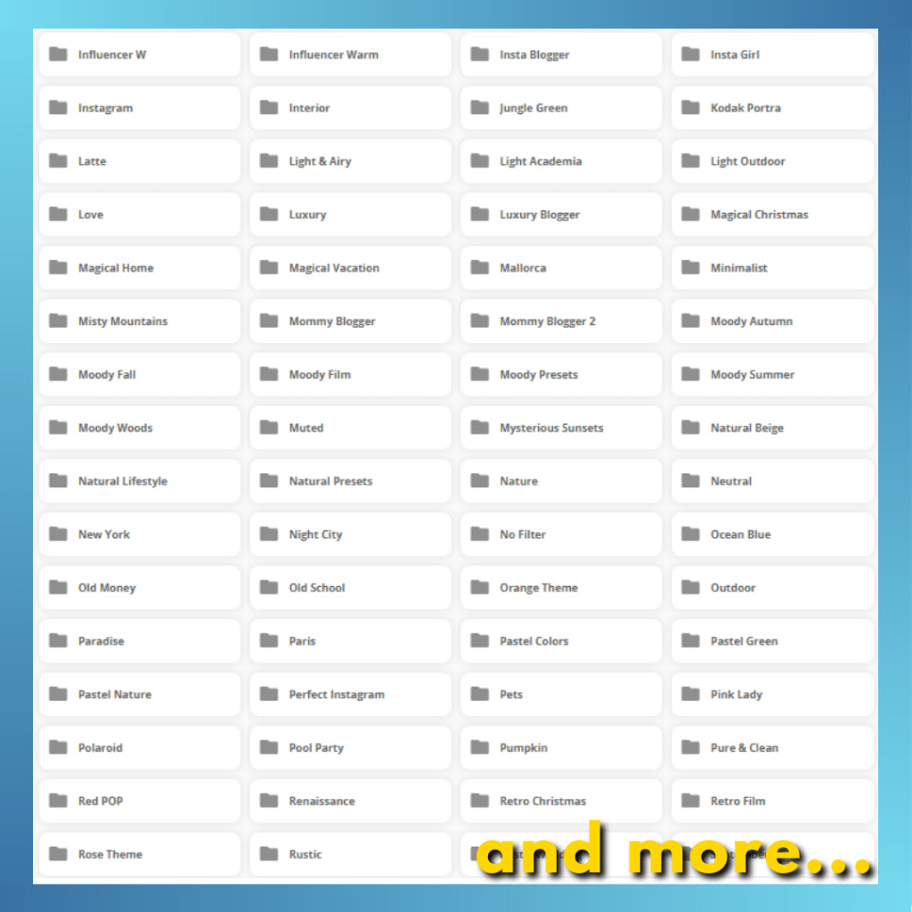 Preset Lightroom V2 - Desktop & Mobile - Lightroom | Preset | Filter | Lut