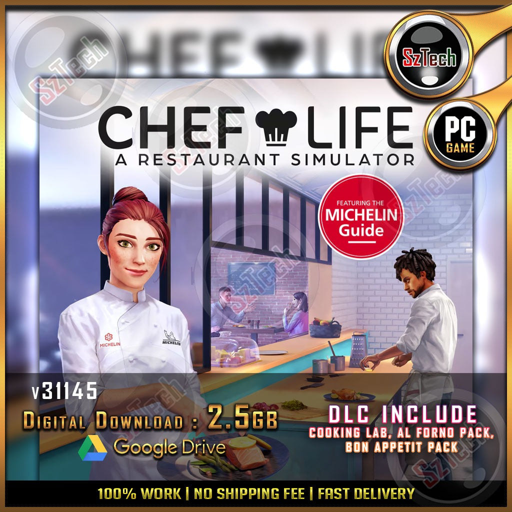 Chef Life A Restaurant Simulator [PC/Laptop GAME]  [ DIGITAL DOWNLOAD] Classic GamesSimulation
