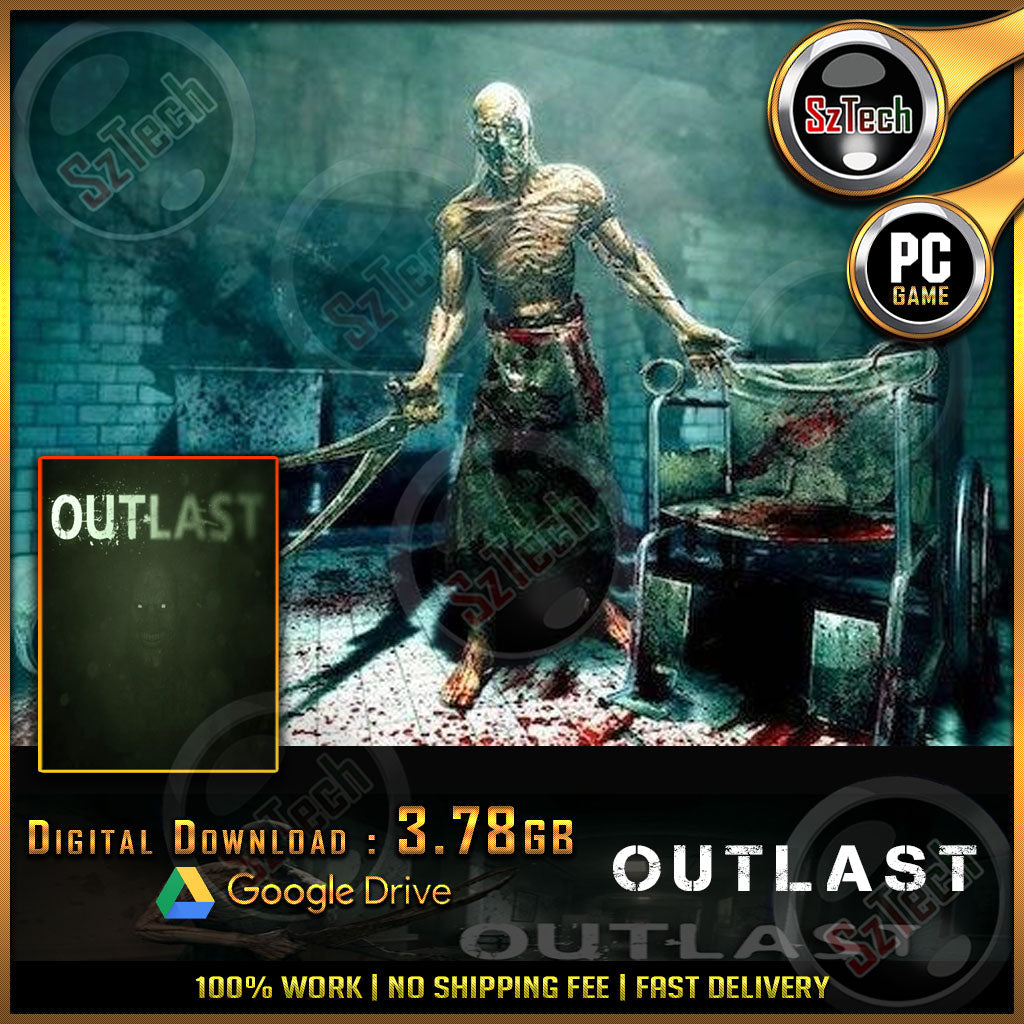 OUTLAST [PC GAME][ DIGITAL DOWNLOAD][ CLASSIC PC GAMES ][ NOSTALGIA GAMES ]Horror Survival Games