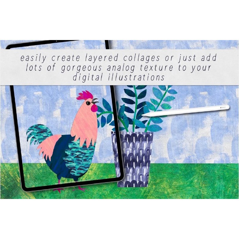 Procreate【T255】 Textural Illustration for Procreate