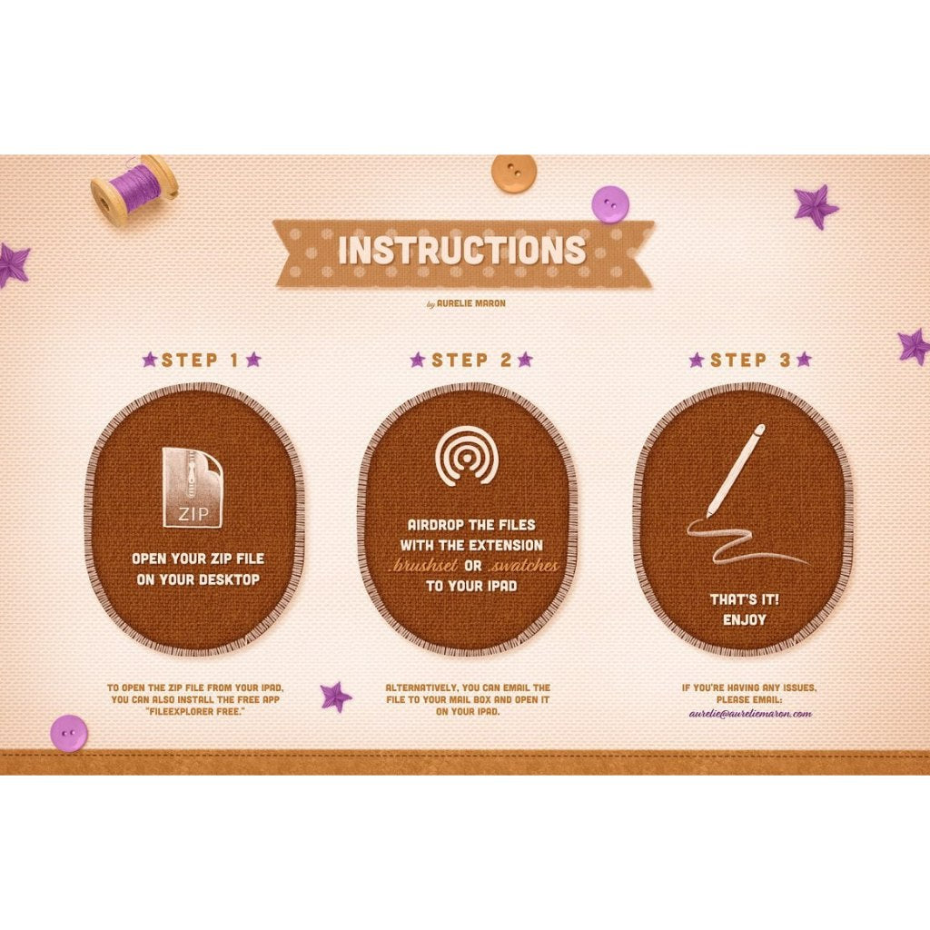 Procreate iOS & MacOSX【T265】 Textile Lettering Toolkit for Procreate