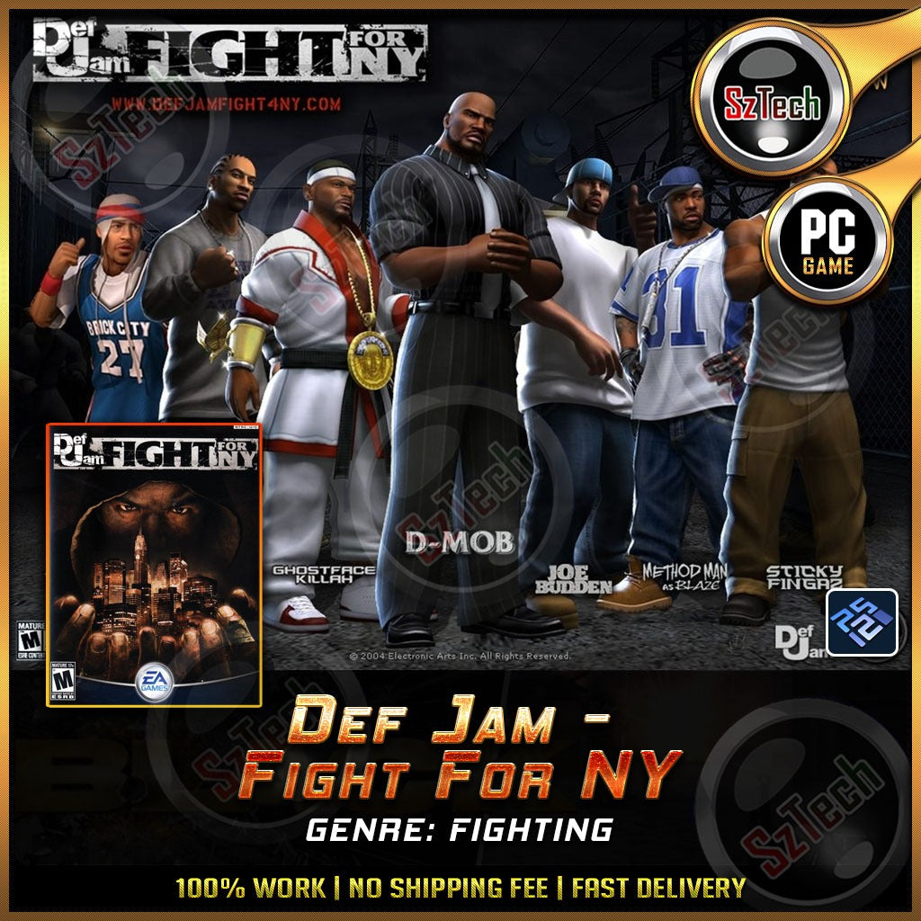 Def Jam - Fight for NY [ PC/Laptop GAME] Offline GamesFightingDef JamPCSX2 Emulator