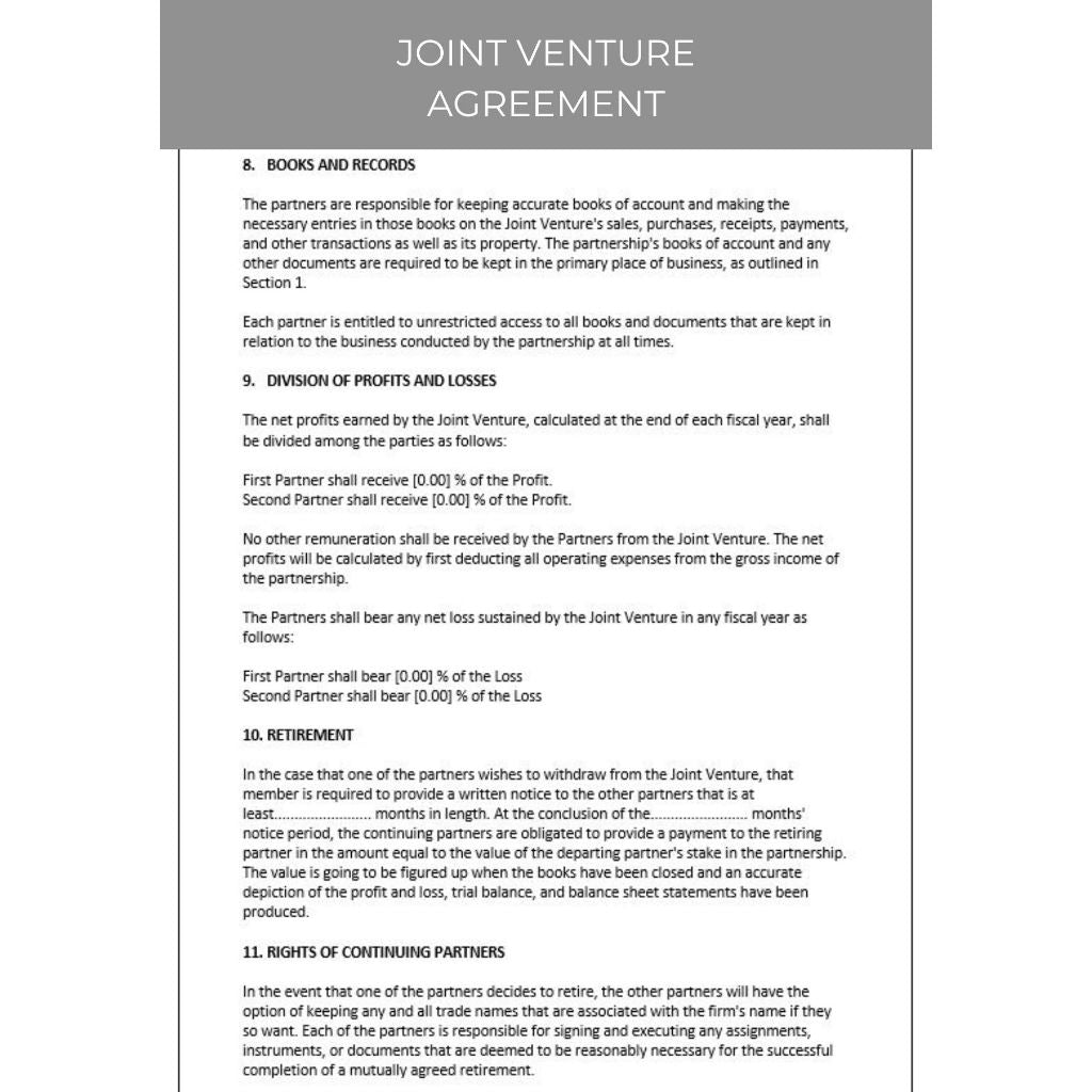 JOINT VENTURE AGREEMENT