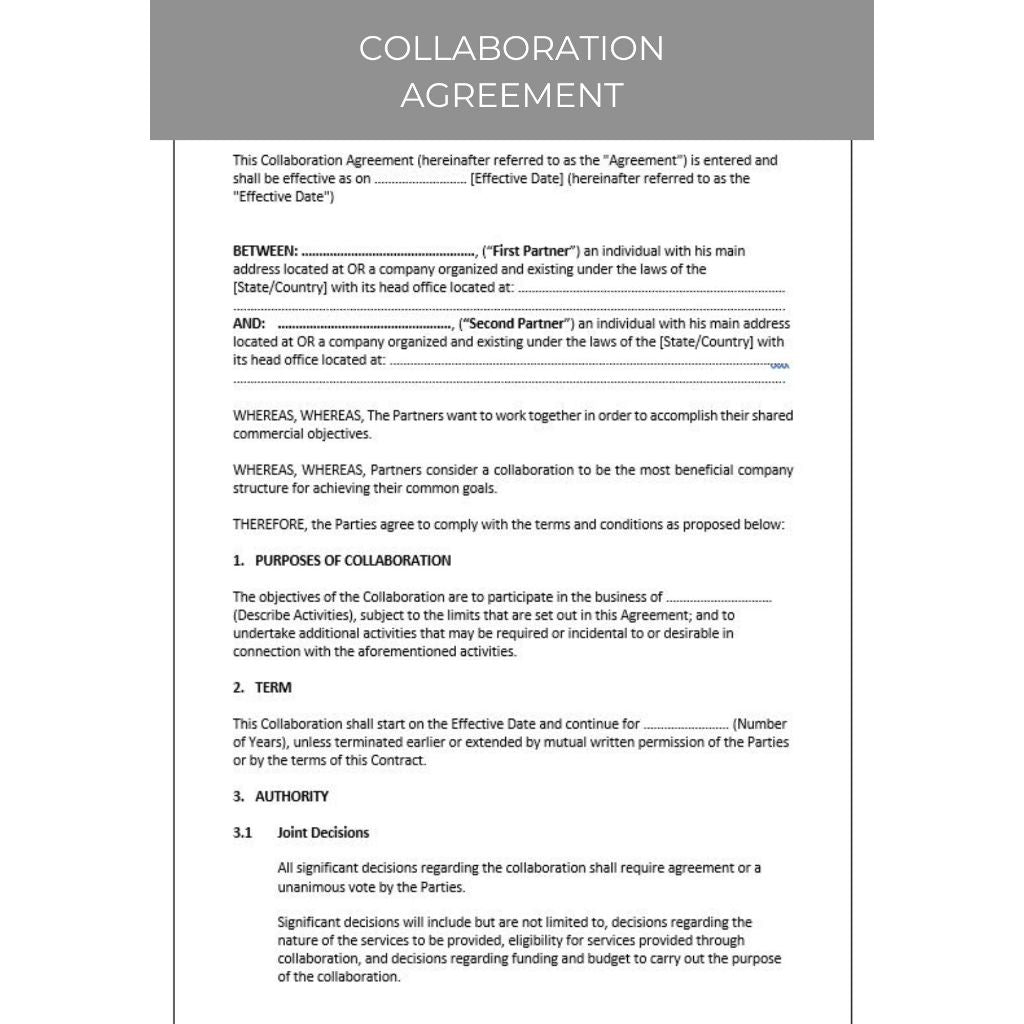 COLLABORATION AGREEMENT