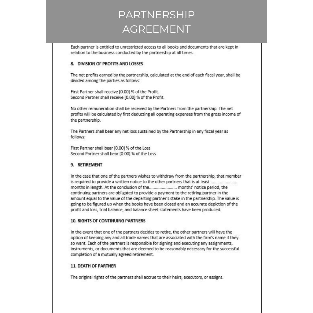 PARTNERSHIP AGREEMENT