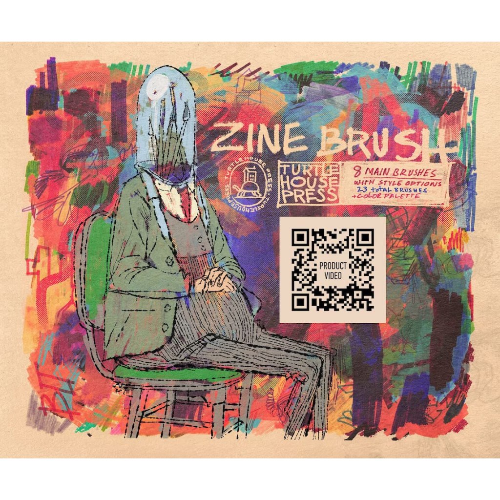 Procreate iOS & MacOSX【T236】 Procreate Zine Brushes