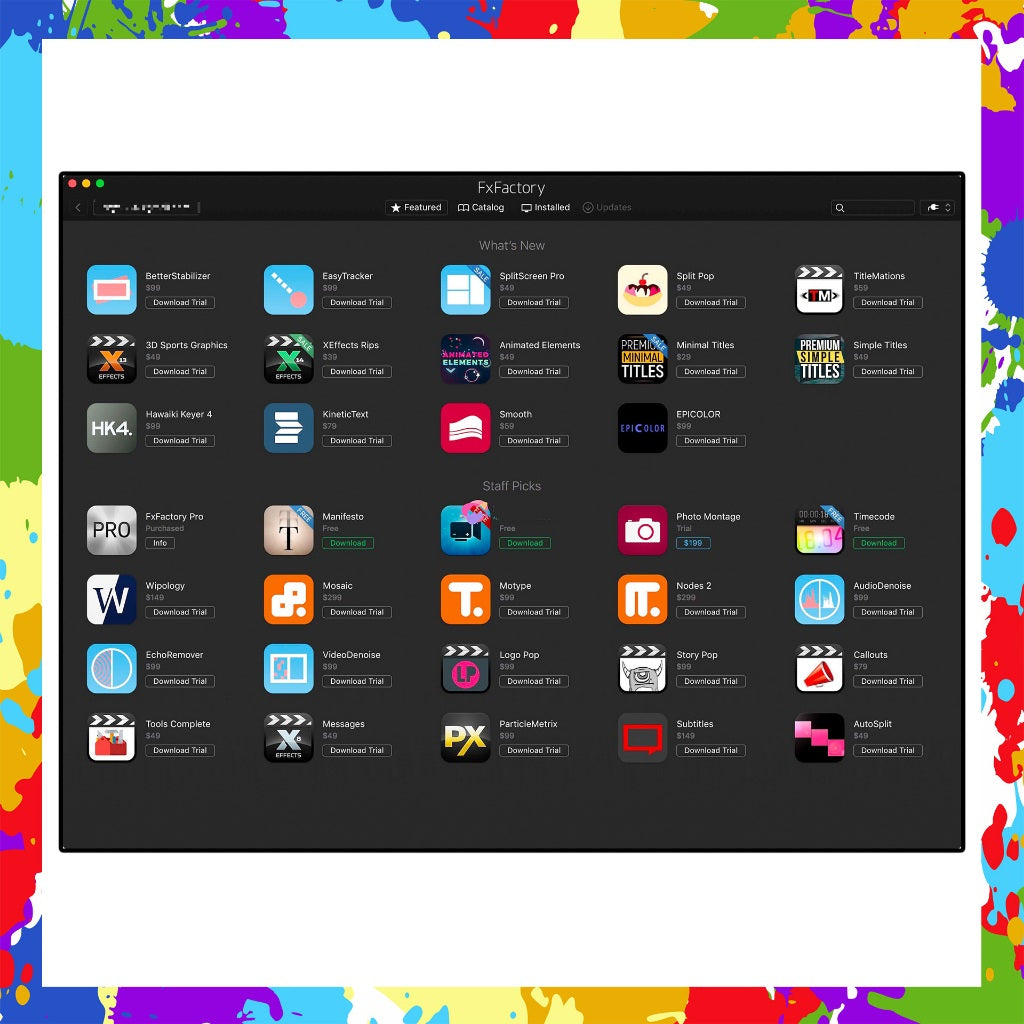 [SELF REDEEM] FxFactory Pro v8.0.23 Latest Full Version Plugins For FCP/Pr/Ae/Au/Logic/GarageBand/DaVinci For McOS