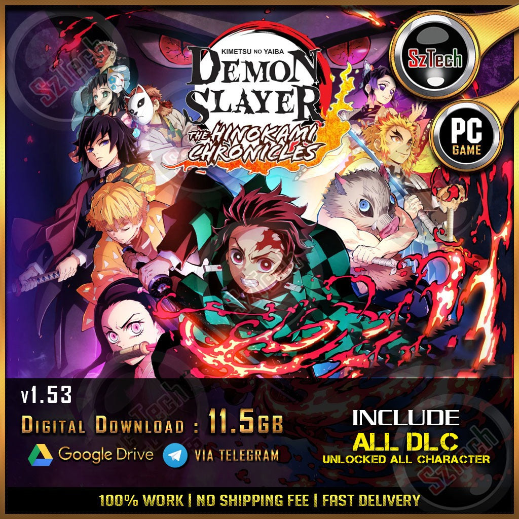 Demon Slayer | Kimetsu no Yaiba | The Hinokami Chronicles [ PC/Laptop GAME ]v1.53All DLCAnime Games