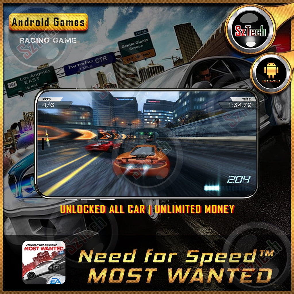 Need for Speed Most Wanted [ Android GAME]Unlocked All CarUnlimited Money