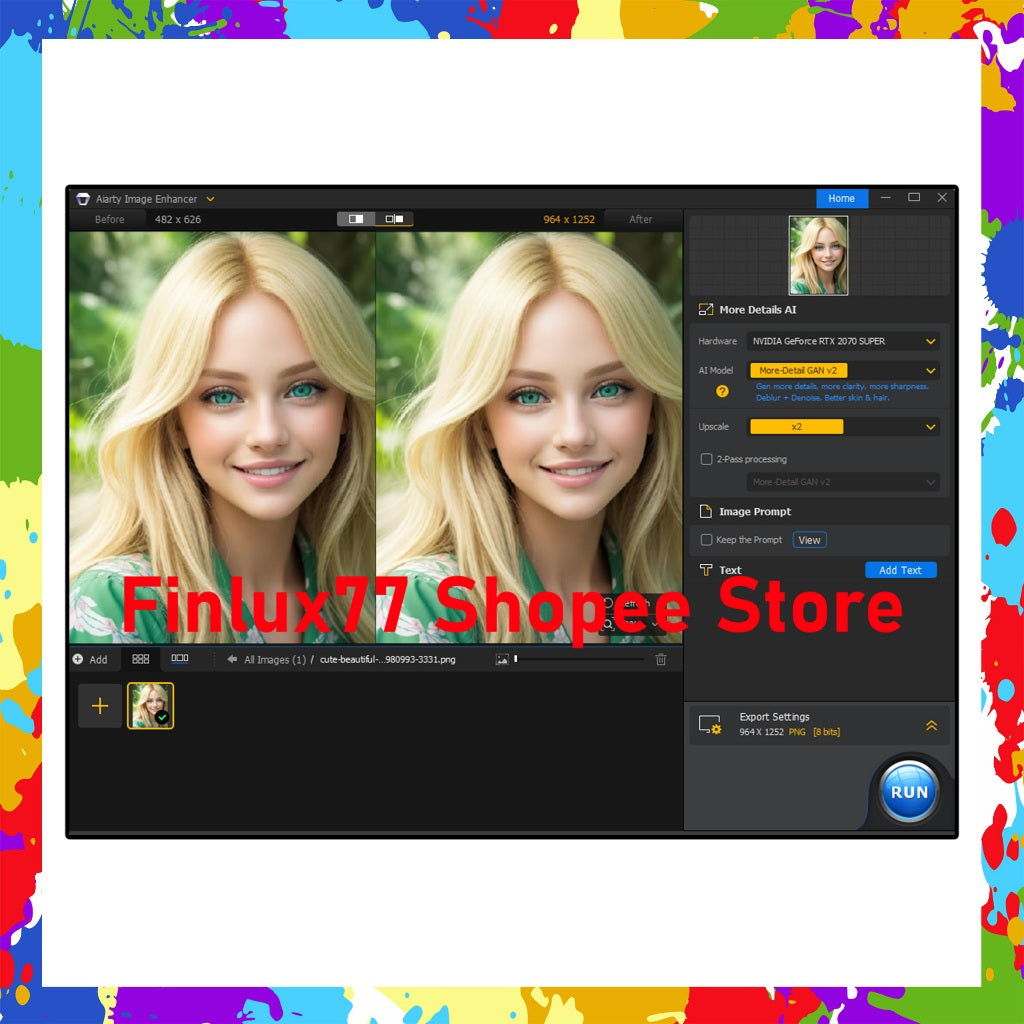 [SELF REDEEM] Aiarty Image Enhancer v3.2 Latest 2025 Lifetime For Windows (64-Bit)