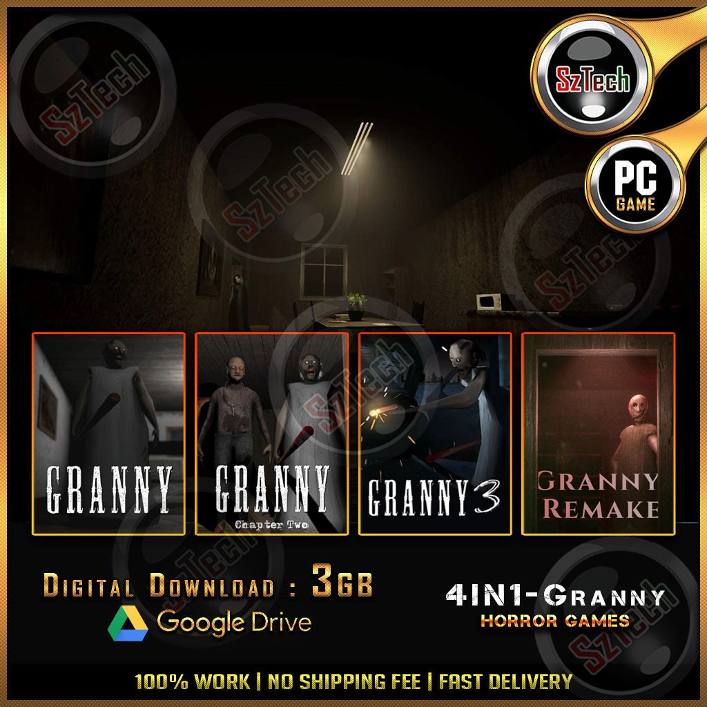 Granny Collection | 4in1 [PC GAME][ DIGITAL DOWNLOAD]Horror GamesGranny 1Granny 2Granny 3Granny Remake