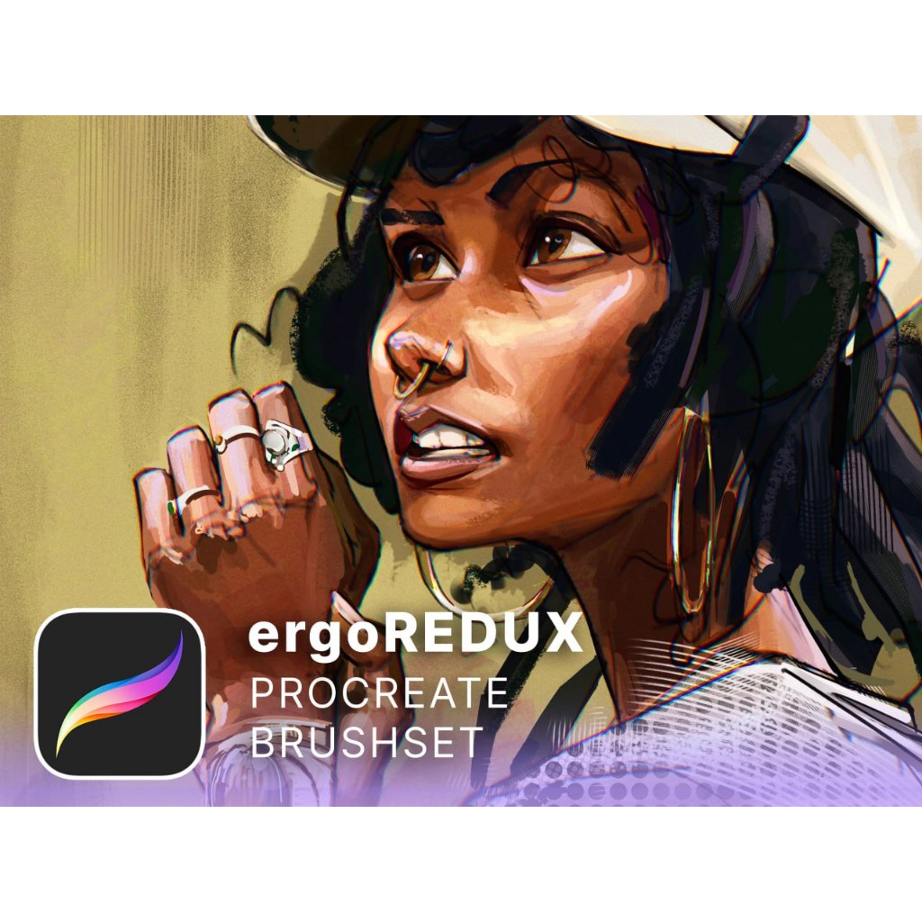 Procreate【T341】 ergoREDUX - Procreate Brushset